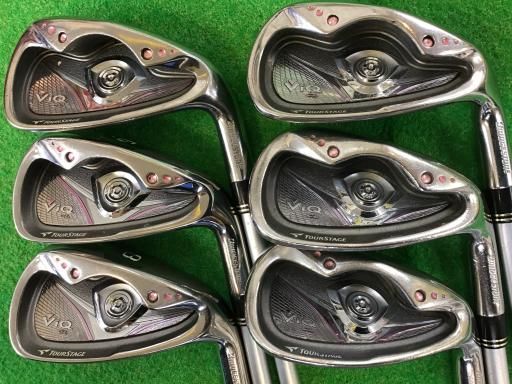 ブリヂストン TOURSTAGE ViQ CL 2010 8S クリスタルピンク アイアンセット IR VT-40i フレックスA レディース 女性用 右利き 右用 Cランク ゴルフクラブ