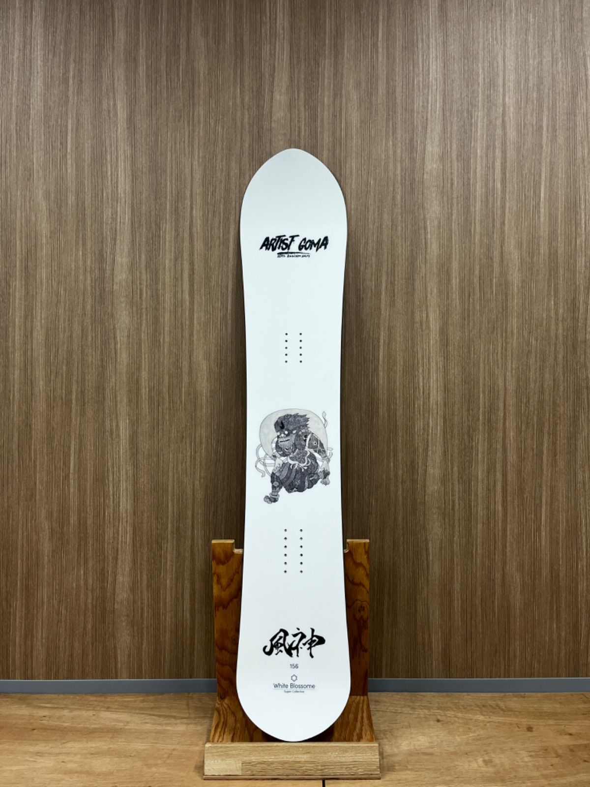 Foumarts公式 認定 ボード アーティストGOMAコラボ Whiteblossome Fuujin156cm ホワイトブロッサム フウジン