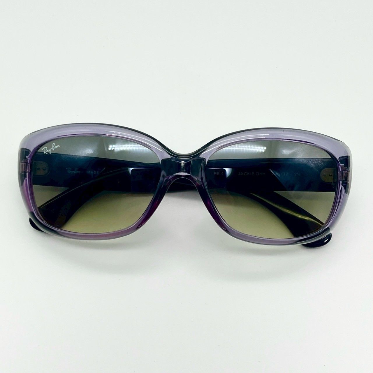 レイバン ジャッキーオー パープル グレー サングラス ロゴ 美品 70914  