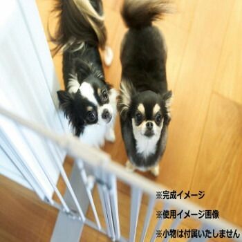 セトクラフト Pet gate ペットゲート ストライプ 扉タイプ ミルク S23-0651