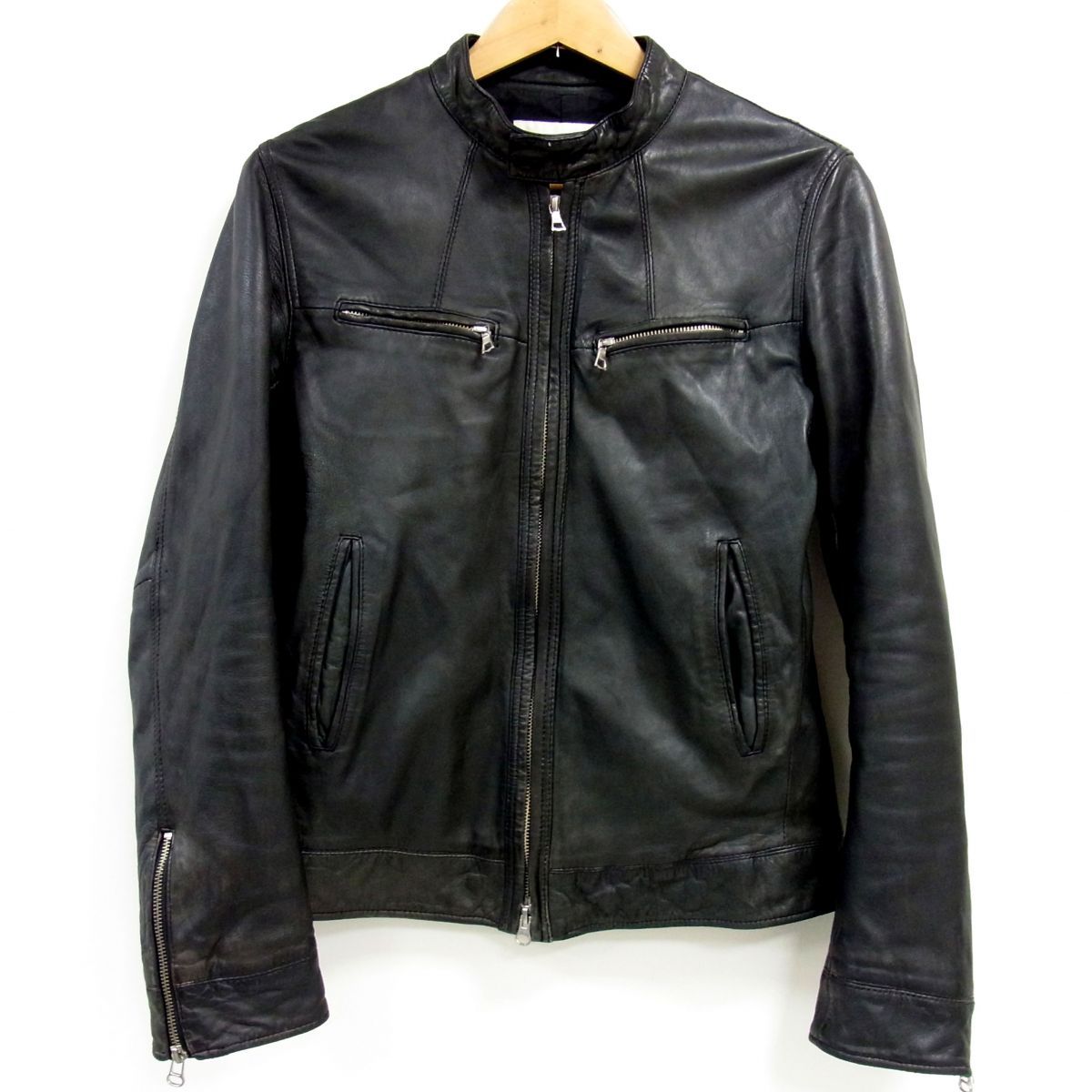 nano universe ナノユニバース 高級 羊革 ラムレザー シングル