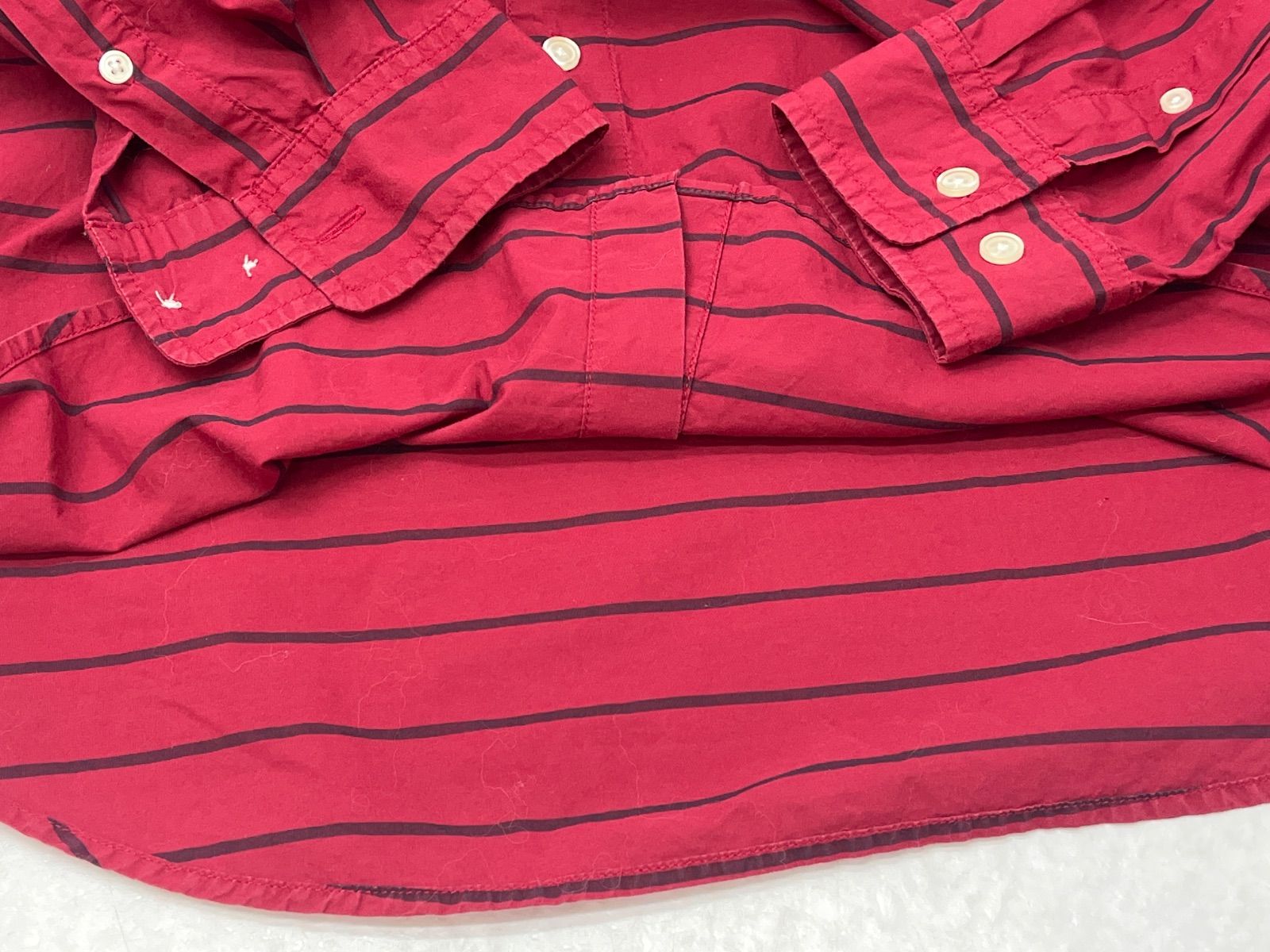 Supreme シュプリーム 11FW Horizontal Stripe Shirt Lサイズ
