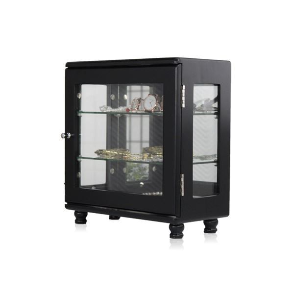 VINTAGE Antique レトロ ガラスショーケース ホワイトペイント