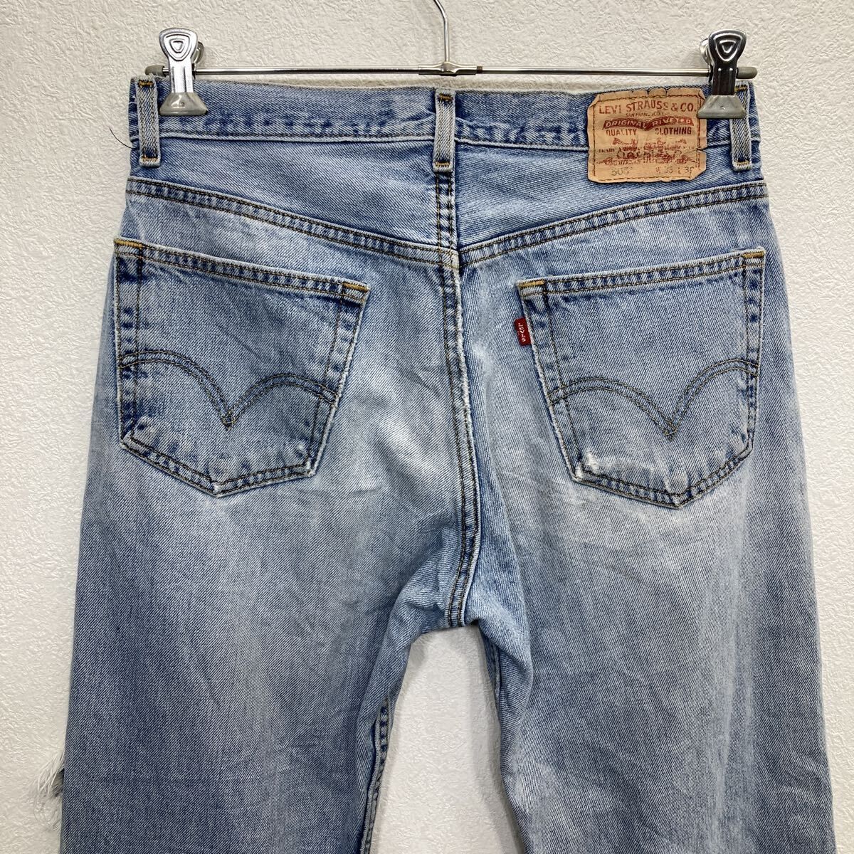 Levi's 505 デニムパンツ W33 アイスブルー リーバイス ジップ