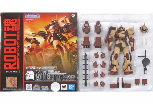 (未使用･未開封品)バンダイ(BANDAI) ROBOT魂 〈SIDE MS〉 MS-06D ザク・デザートタイプ カラカル隊所属機 ver. 『機動戦士ガンダム(MSV)』(魂ウェブ商店限定) ROBOT魂 ＜SIDE MS＞ MS-06D ザク・デザートタイプ カラカル隊