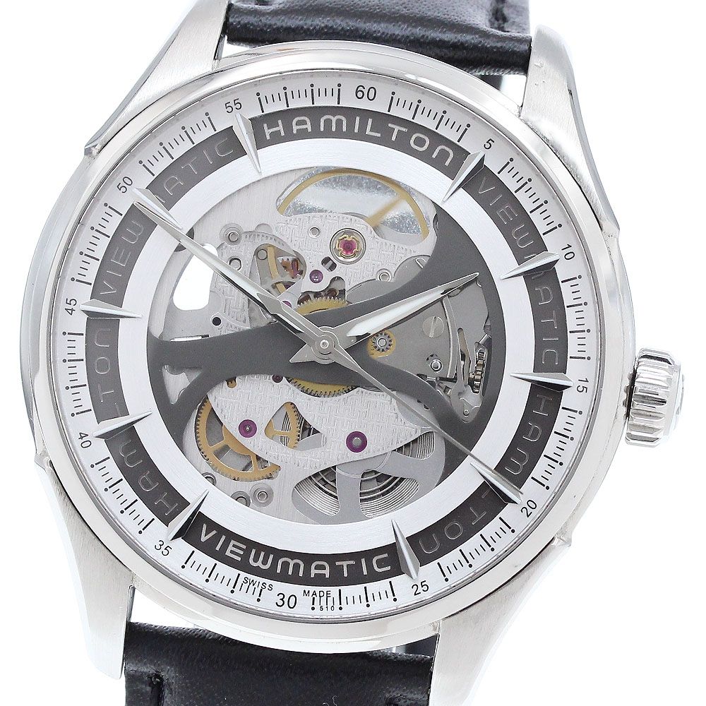 ハミルトン HAMILTON H42555151 ジャズマスター ビューマチック 自動巻き メンズ保証書付き_909872