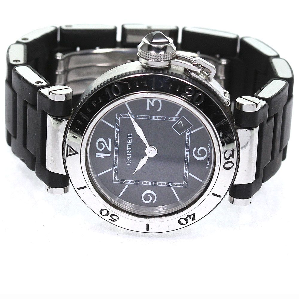 カルティエ CARTIER W3140003 パシャシータイマー クォーツ ボーイズ_  