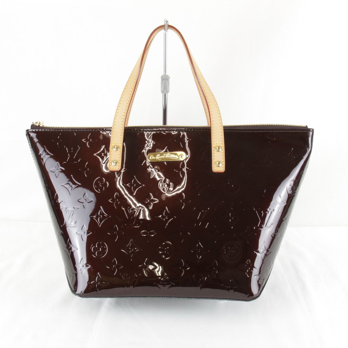 LOUIS VUITTON ルイ ヴィトン M93585|シリアル不明瞭 ヴェルニ ペルヴューPM アマラント トートバッグ パテントレザー