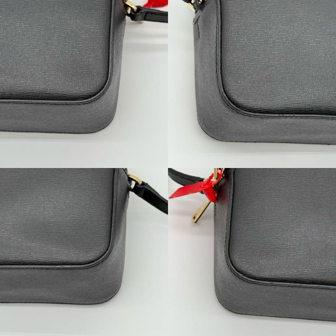 極美品】FURLA LILLI カメラバッグ ショルダーバッグ ブラック 極美品】FURLA LILLI カメラバッグ ショルダーバッグ ブラック