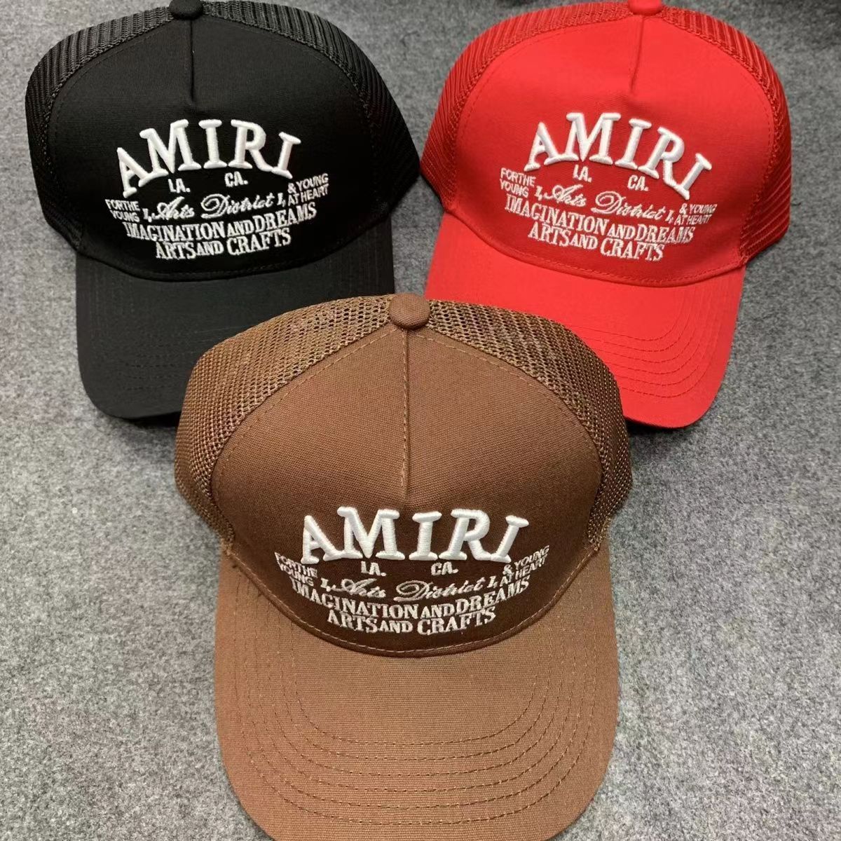 美品 AMIRI アミリ MAロゴ トラッカーキャップ メッシュキャップ 