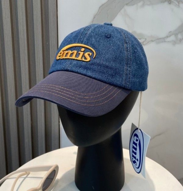 emis(エミス) キャップ WASHED DENIM BALL CAP-LIGHT BLUE DENIM