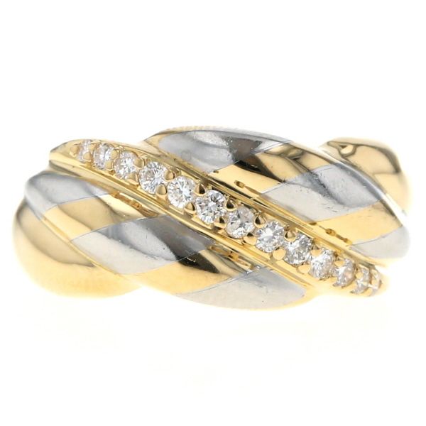 アーカー リング K18 18金　750 ダイヤ　指輪 AHKAH 8号 リング ダイヤ 0.16ct K18 PG ピンクゴールド 750