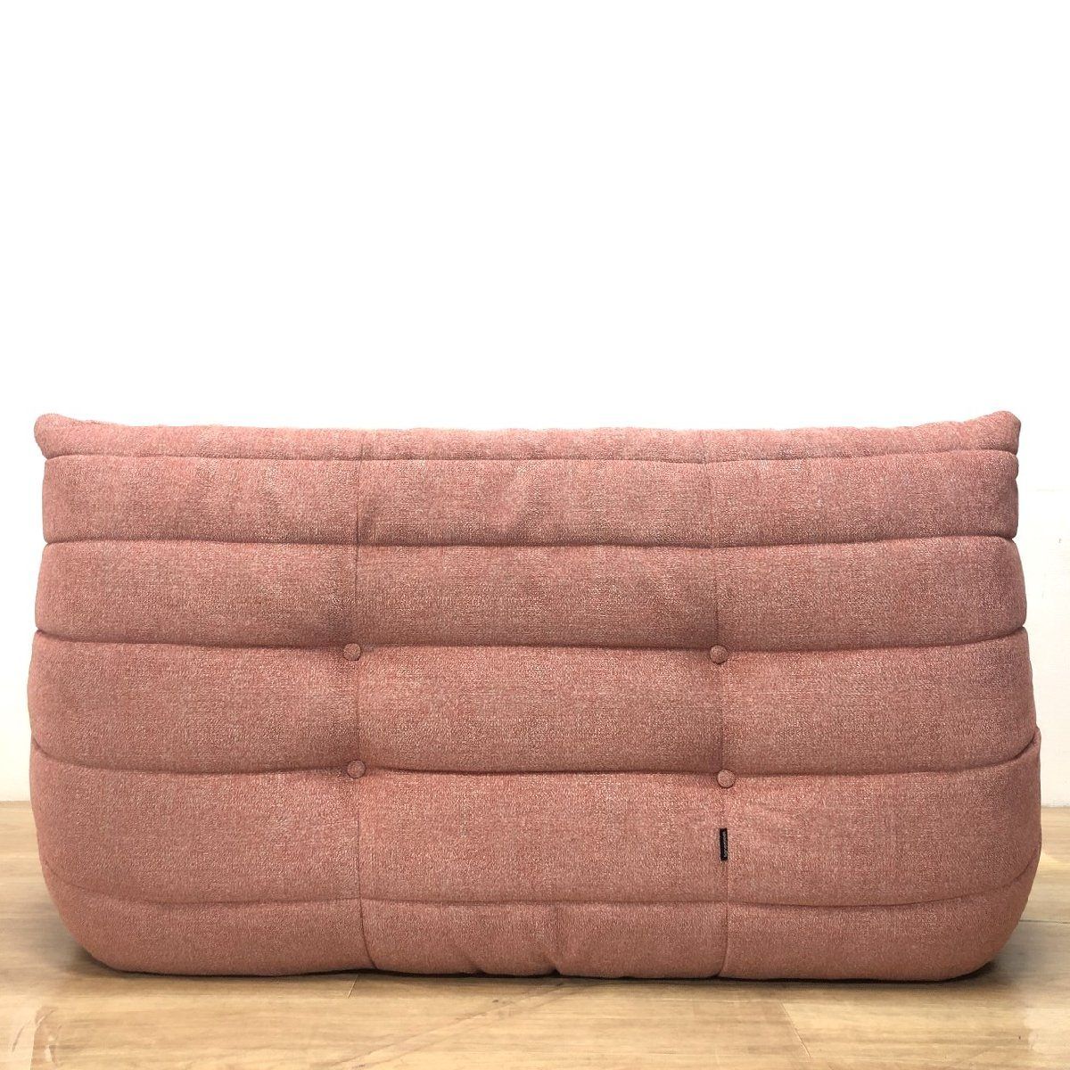 ligne roset リーンロゼ TOGO トーゴ 2人掛けソファ ロゼトーゴ ピンク 黒タグ ファブリック 張替え済み ミッシェル デュカロワ 一部地域 NEXPOTALLINN_EU