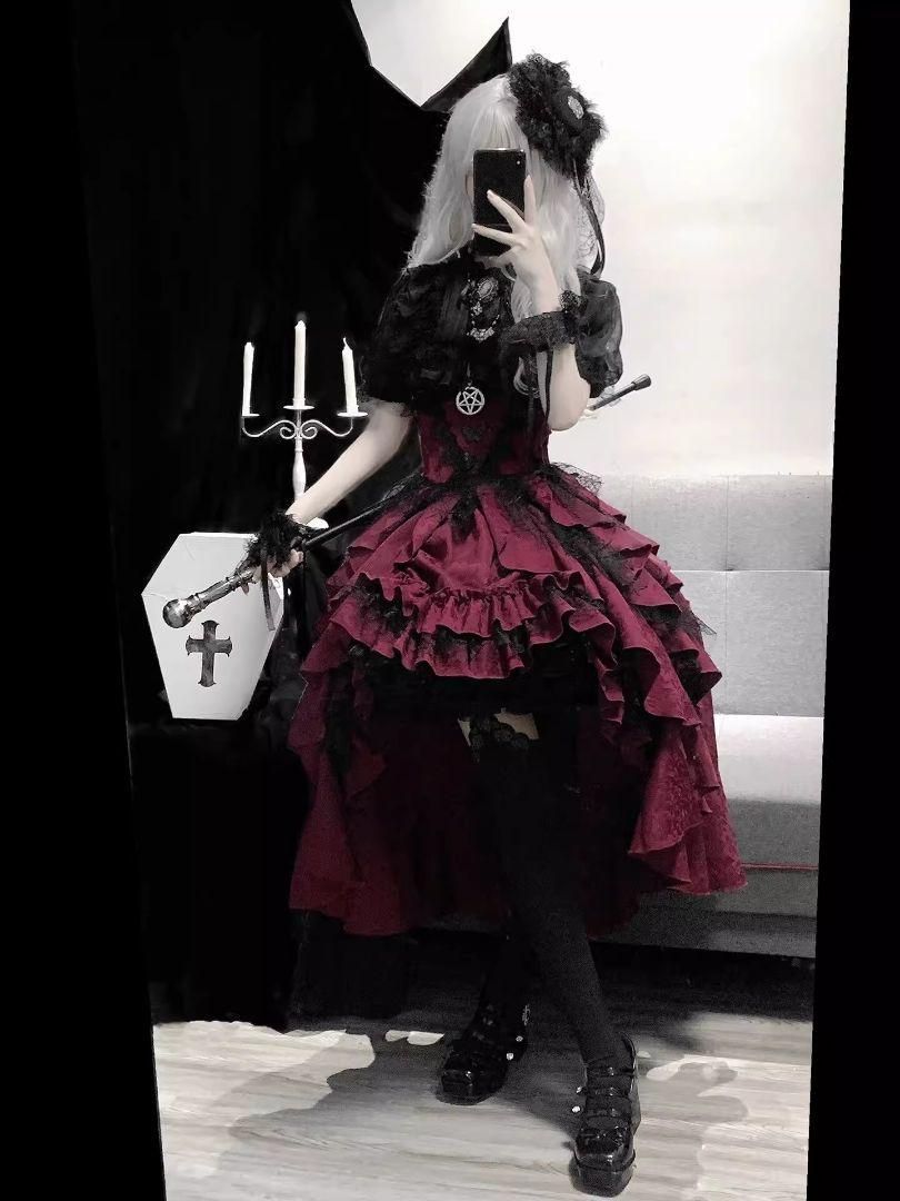 LT-82 豪華姫系 lolita 可愛 レトロ風 オリジナル 洋服 ロリータ ワンピース 美しい刺繍