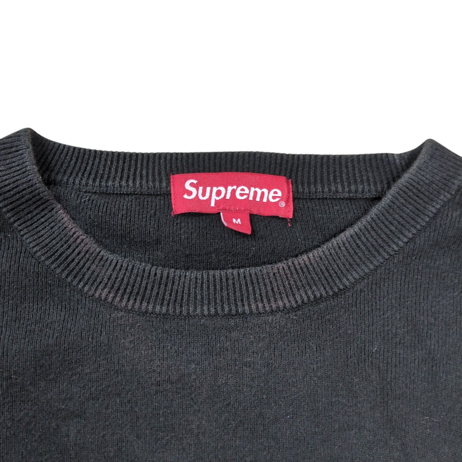 Supreme 2018SS Checkered Panel Crewneck Sweater - メルカリ