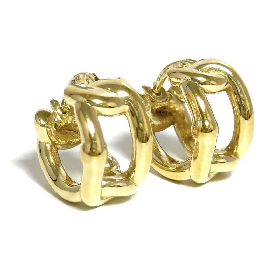 超 男女兼用 ボッテガヴェネタ メンズ フープ ピアス シルバー925