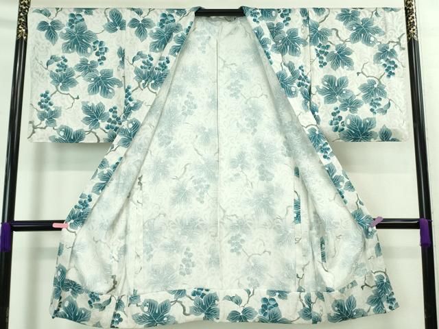 平和屋着物▽道長コート スリーシーズン 春夏秋 塵除け 紗 抽象文