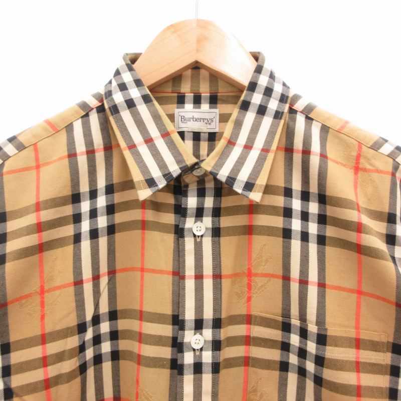 バーバリーズ Burberrys 90'S ヴィンテージ シャドーホース ノバチェックシャツ 長袖 L ベージュ /GV □WY - メルカリ