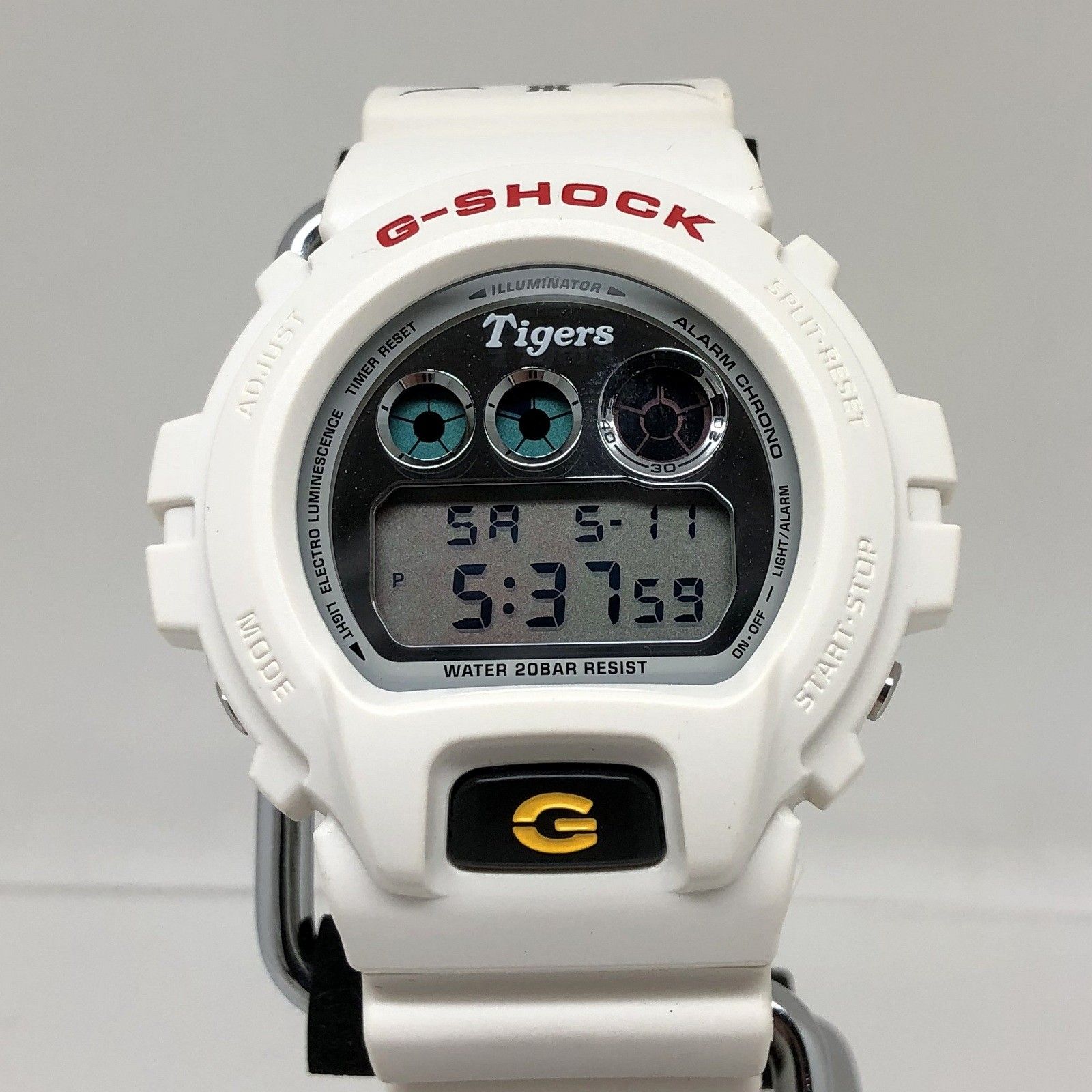 G-SHOCK ジーショック CASIO カシオ 腕時計 DW-6900BTG-7JR 阪神タイガース 2014年 コラボ ホワイト 三つ目 メンズ  - メルカリ