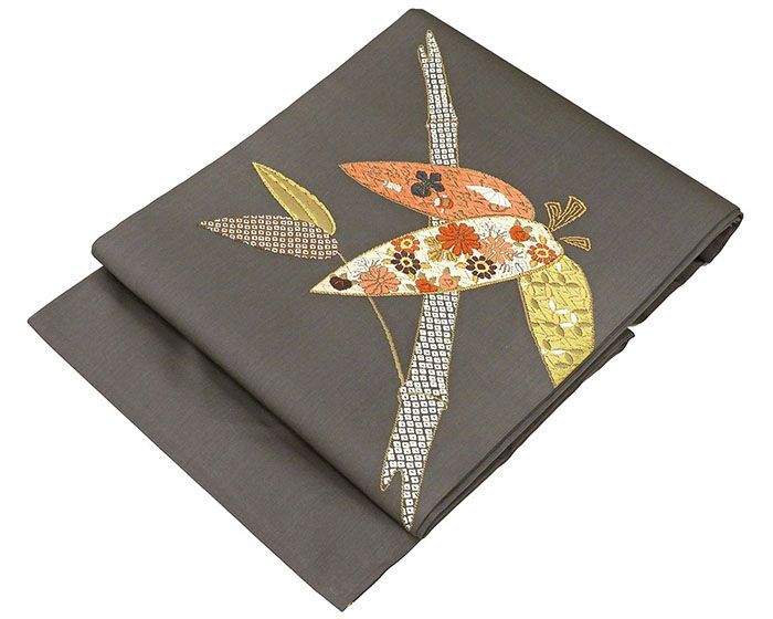 名古屋帯 新品 仕立て上がり 西陣 やまひで謹製 横段 吉祥 四季花 小難あり 九寸名古屋帯 日本製 仕立済み h3139 名古屋帯 新品 仕立て上がり 西陣 やまひで謹製 吉祥四季花 九寸名古屋帯