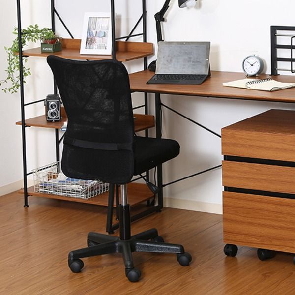 来店をご期待! デスクチェア 椅子 |メッシュバックチェアー ハンター ガス圧昇降機能|キャスター付き ブラック 黒 代引不可 今すぐ検索!