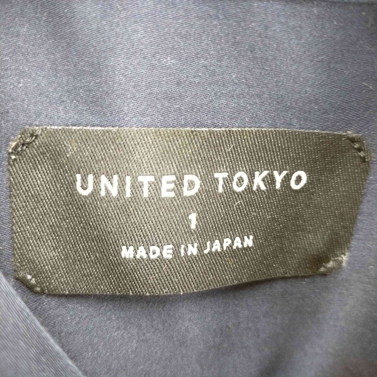 ユナイテッドトウキョウ UNITED TOKYO 小紋ロングバンドカラーシャツ メンズ 1