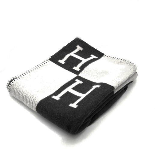 HERMES アヴァロン Avalon ブランケット noir 135x170cm Avalon