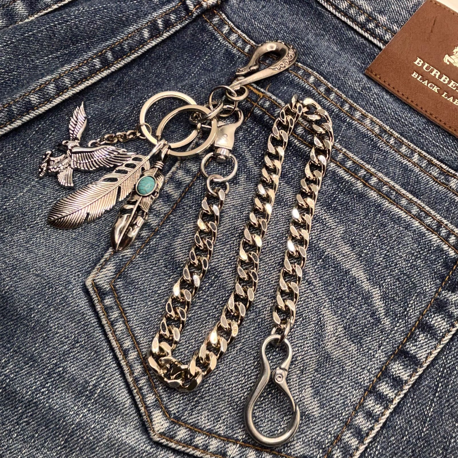 ウォレットチェーン カラビナ ヴィンテージ アメカジ ストリート