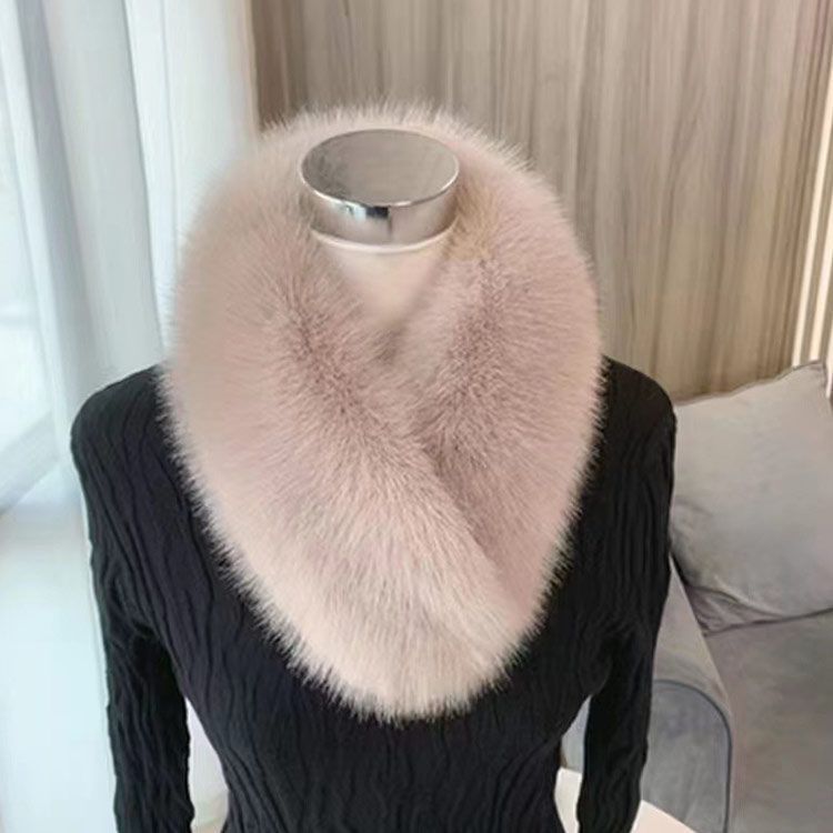 毛皮の宝石 】◇上質ミンク編込みスヌード/毛皮 リアルファー 毛皮の