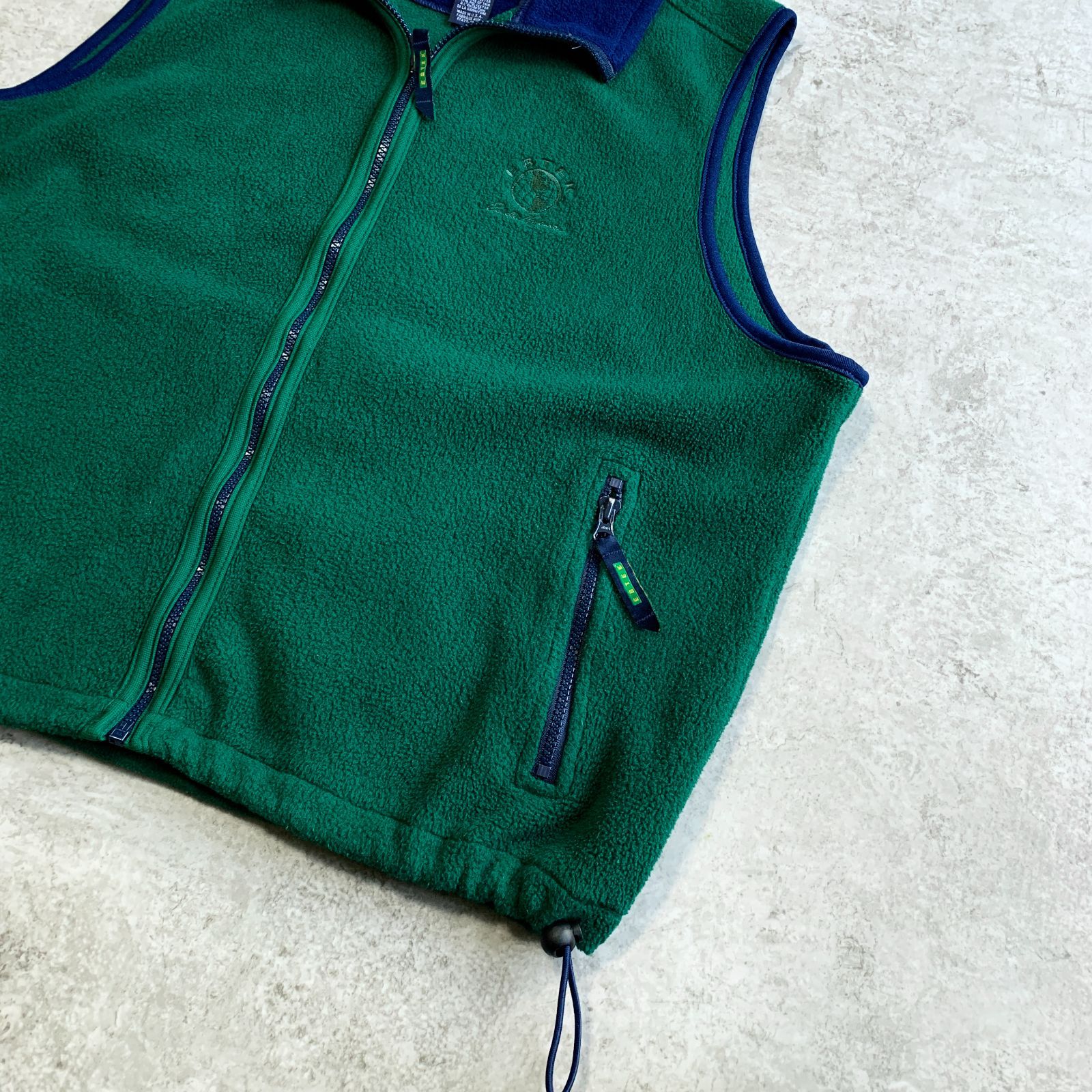 90s USA製 Eddie Bauer ”EBTEK” Fleece Vest ”POLARTEC” 【green 