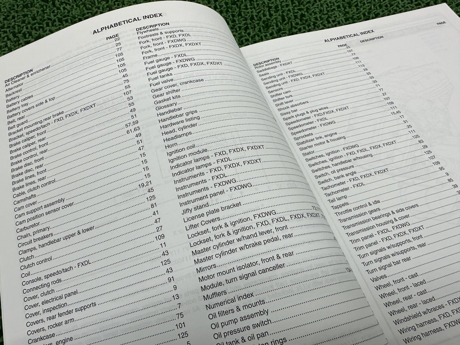 ダイナ パーツリスト 英語版 ハーレー 正規 バイク 整備書 2001年ダイナモデル パーツカタログ 車検 パーツカタログ bA