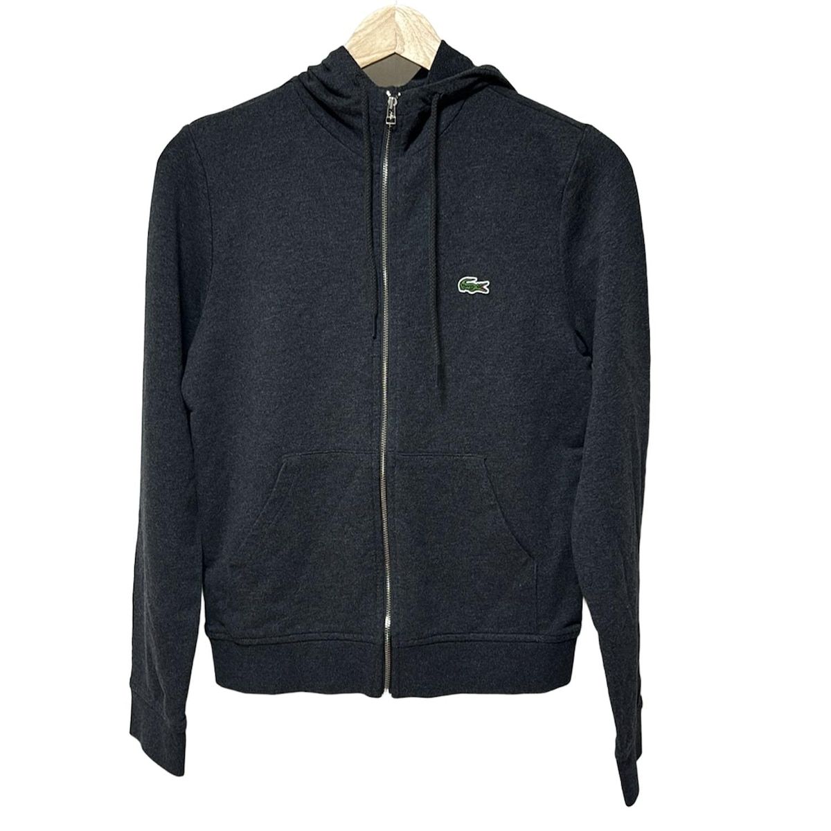 Lacoste ラコステ パーカー サイズ36 S レディース - ダークグレー 長袖
