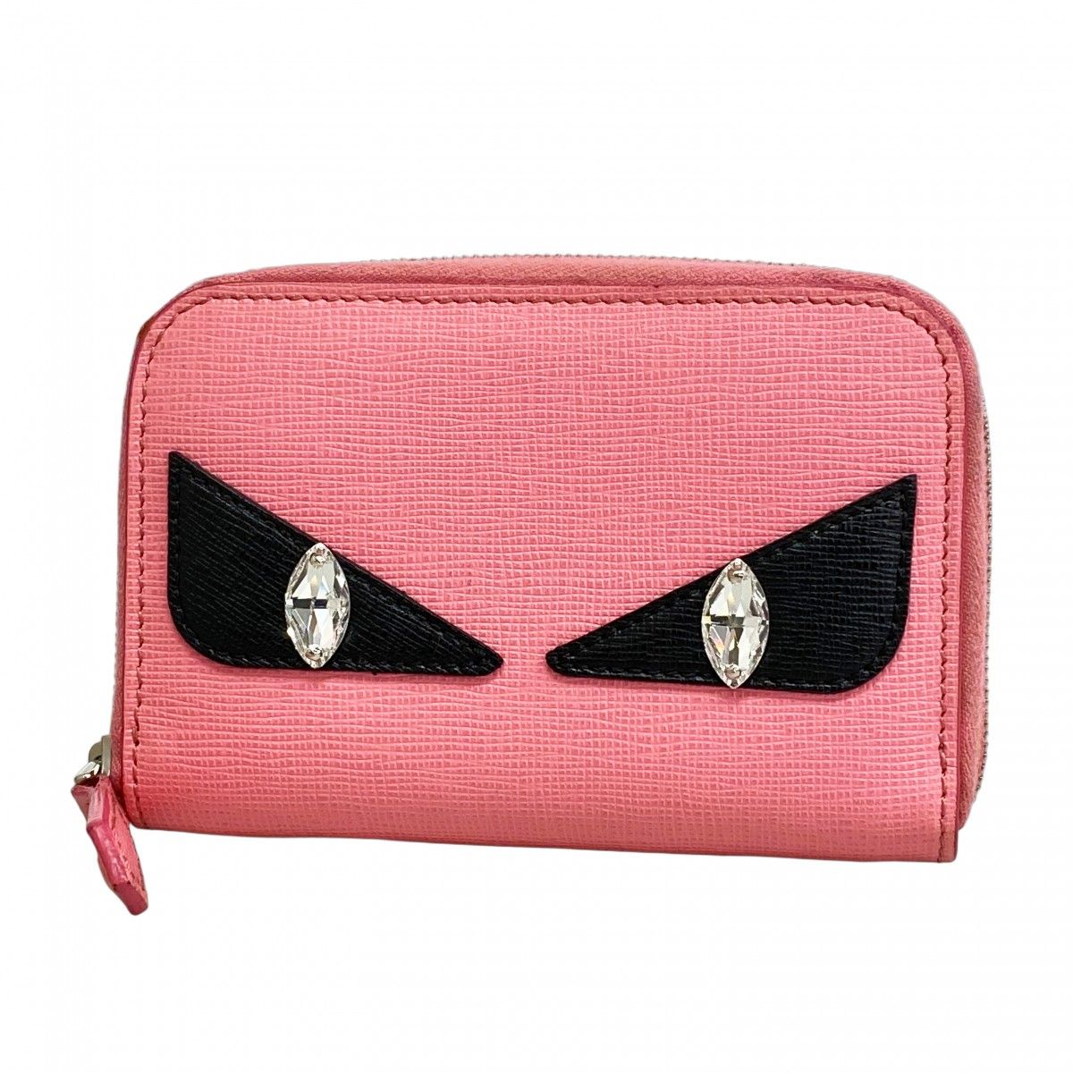 FENDI フェンディ　ラウンドジップ　コインケース　ピンク FENDI 】フェンディ／ラウンドファスナー コインケース／ピンク