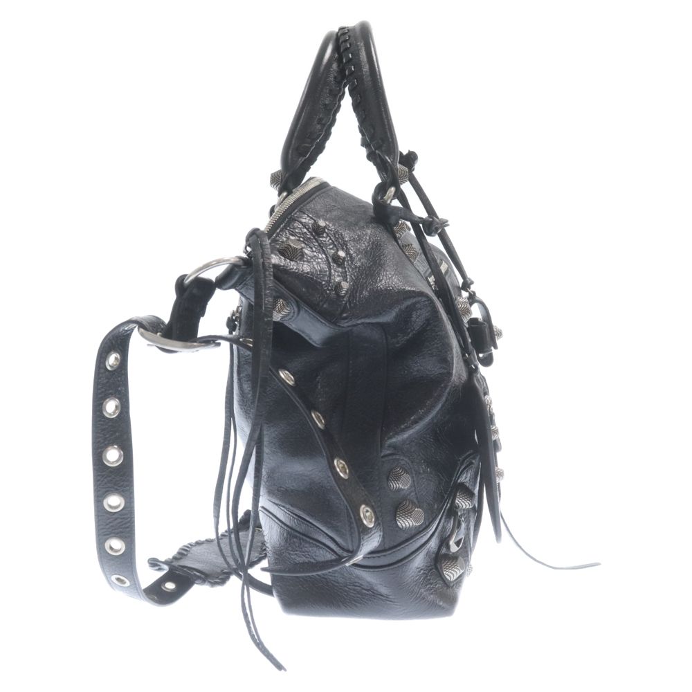 Le Cagole ブラック　グラフィティプリント アリーナラムスキン BALENCIAGA (バレンシアガ) LE CAGOLE アリーナラムスキン 2WAY