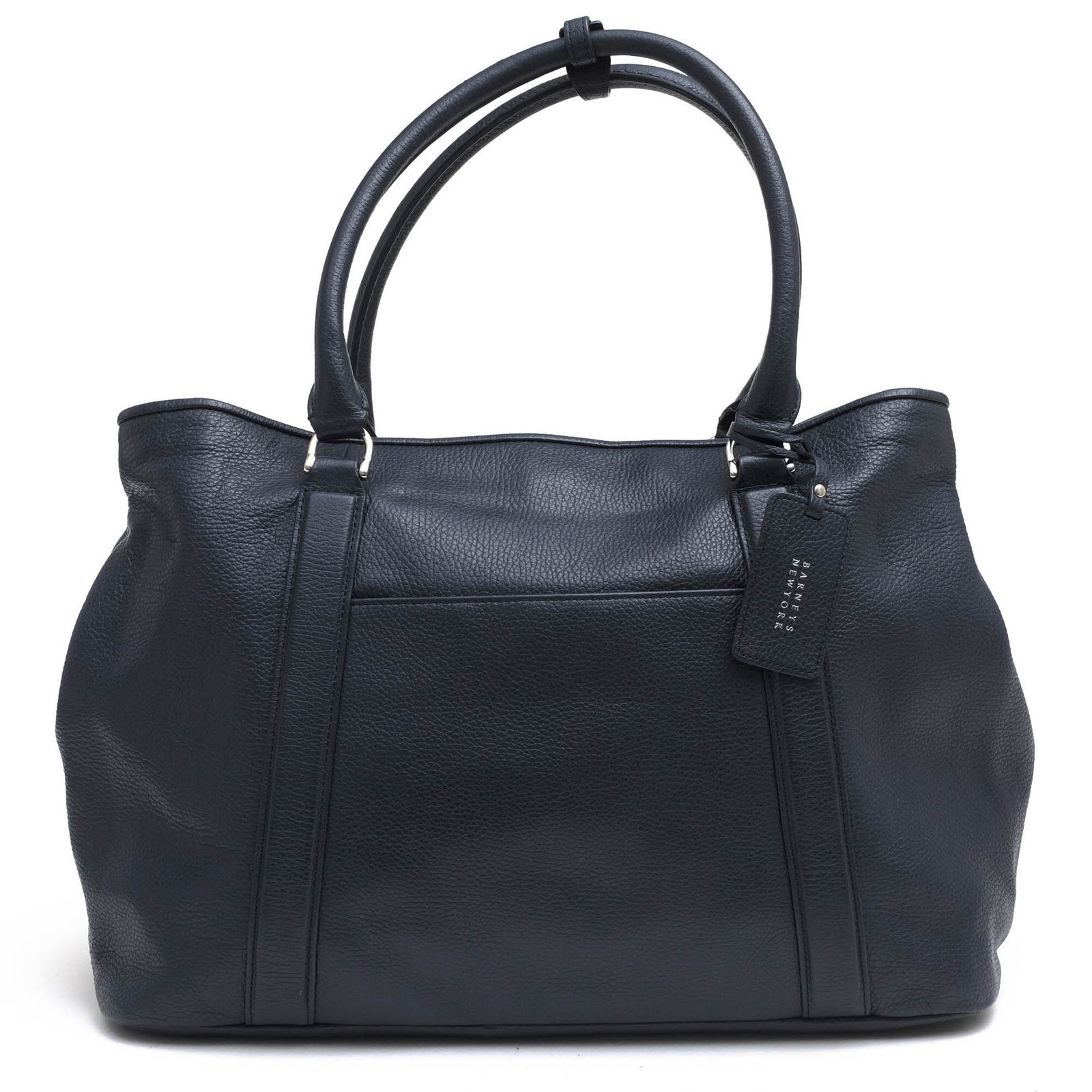 バーニーズニューヨーク／BARNEYS NEWYORK バッグ トートバッグ 鞄 ハンドバッグ メンズ 男性 男性用 レザー 革 本革 ネイビー 紺  2151282 シボ革 シュリンクレザー
