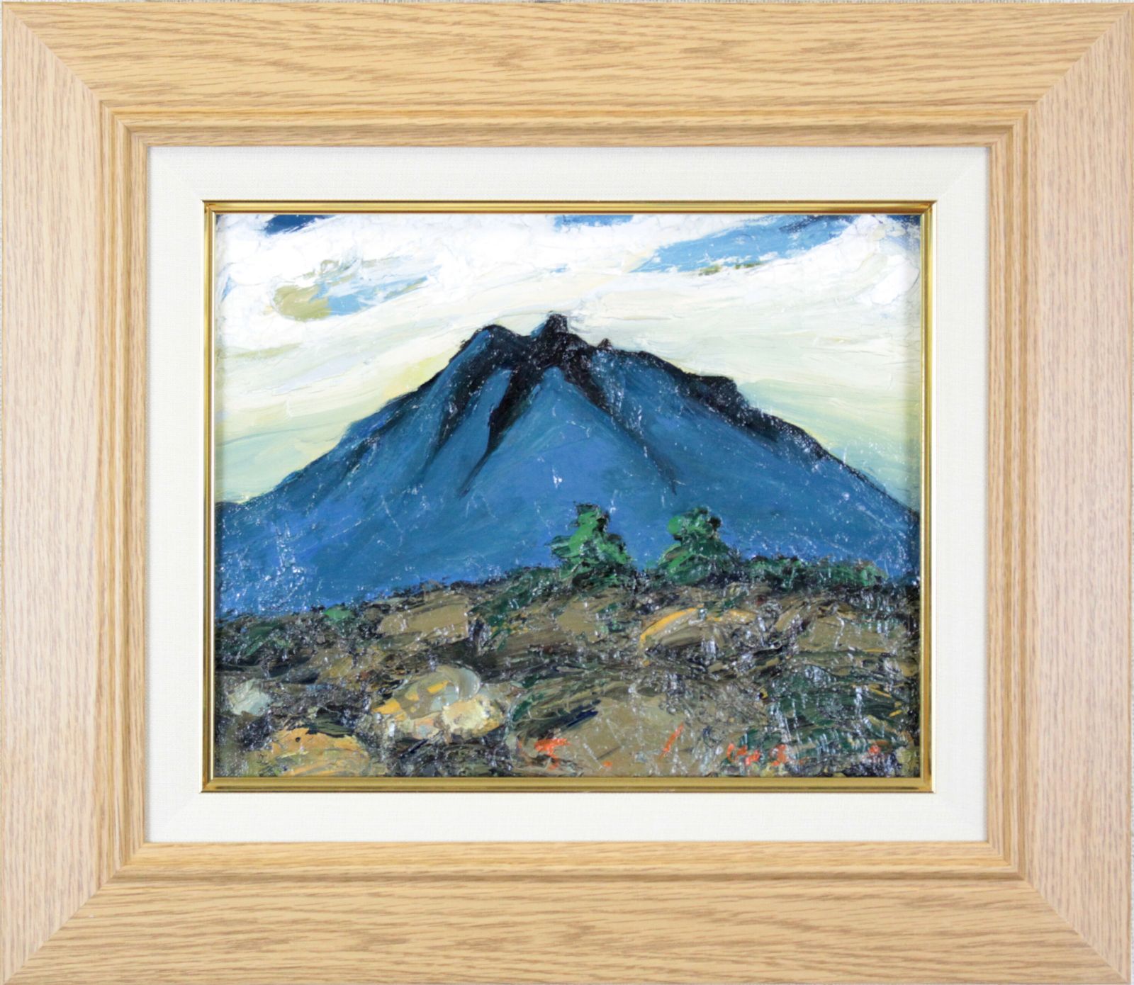 巌 信栄『恵庭岳遠く』油彩画【真作保証】 絵画 巌 信栄『恵庭岳遠く』油彩画【真作保証】 絵画 - メルカリ