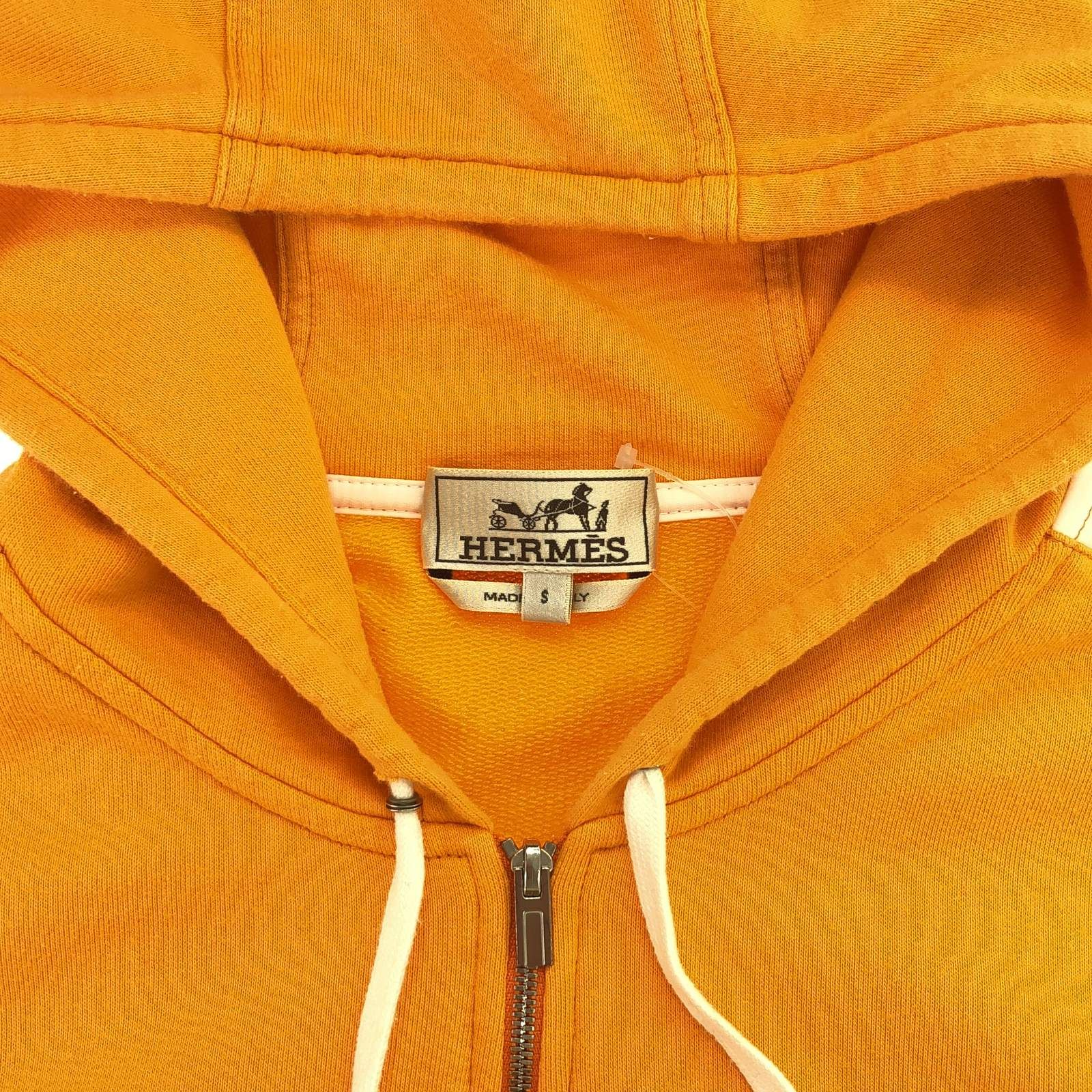 エルメス HERMES パーカー フーディジップアップ オレンジ