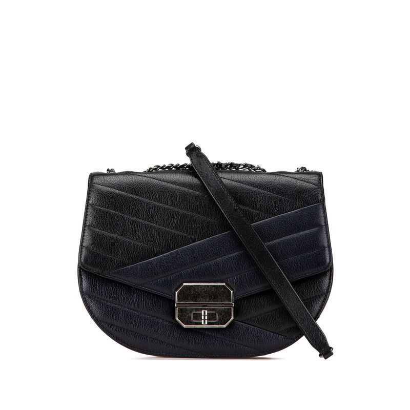 シャネル 2.55 斜め掛け チェーン ショルダーバッグ ゴートスキン