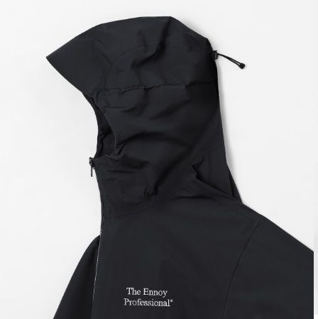 ENNOY XXL 3LAYER SHELL HOODIE BLACK