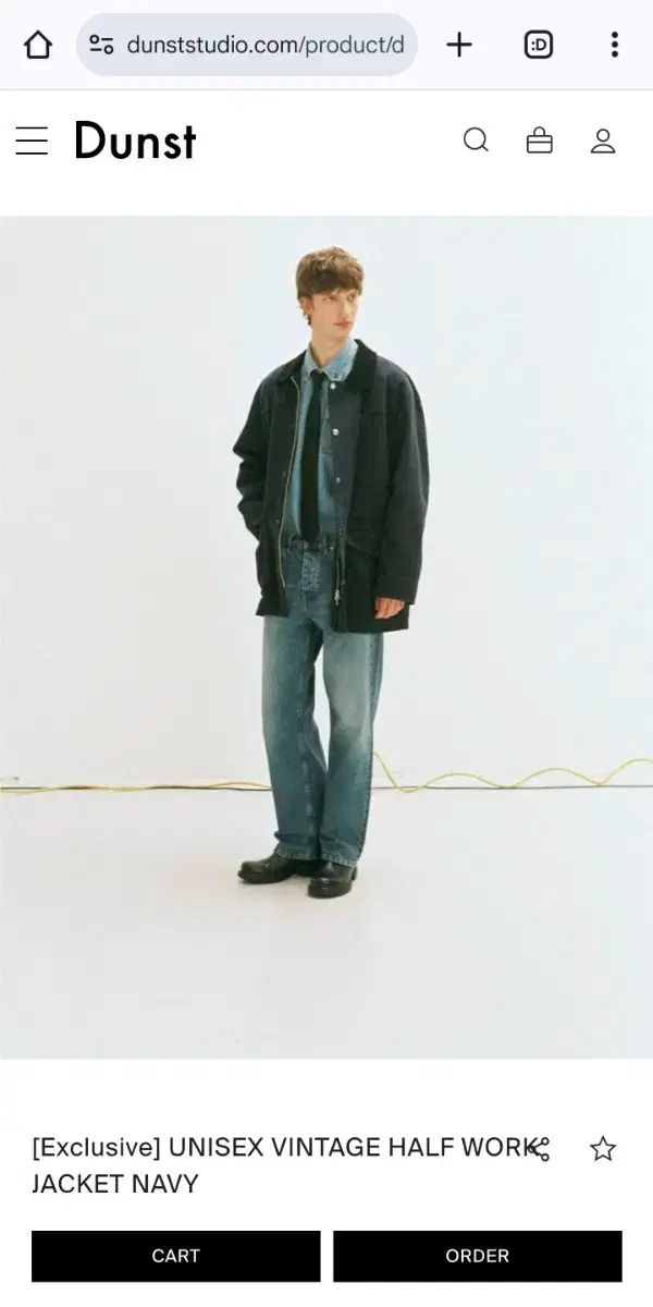 【関税込み】Dunst ピンク ヴィンテージ ワークジャケット pink-vintage-work-jacket.jpg