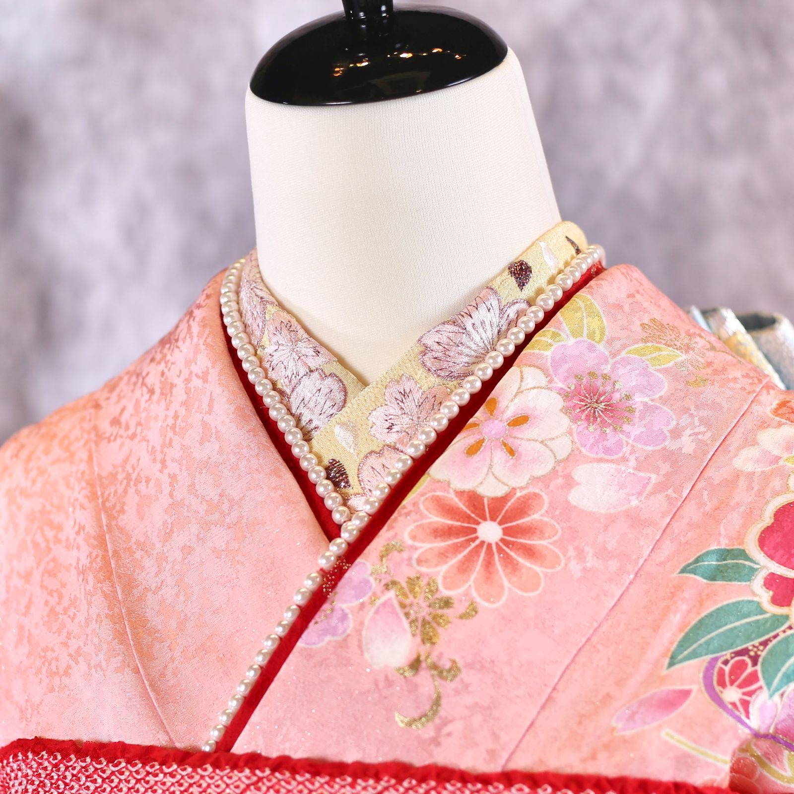 振袖フルセット 振袖セット 振袖 S～Mサイズ 中古 ピンク×新古典 美品