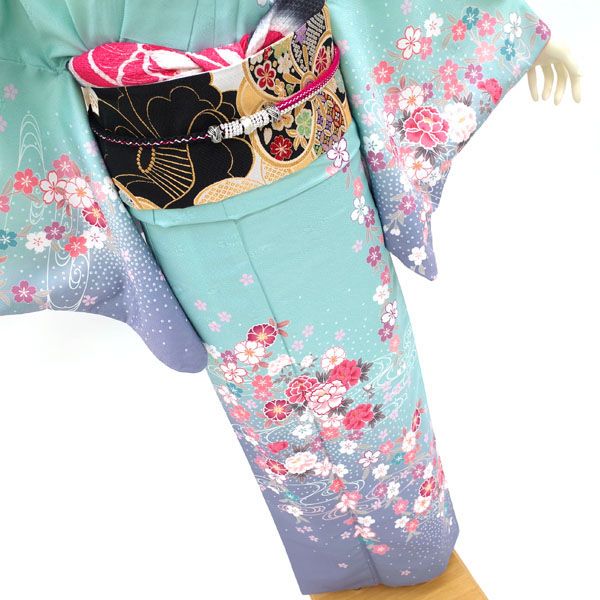 未着用　訪問着　絞り　菊花　紗綾形地紋　くすみカラー　ブルー　着物　044a d D-12-150x150.jpg