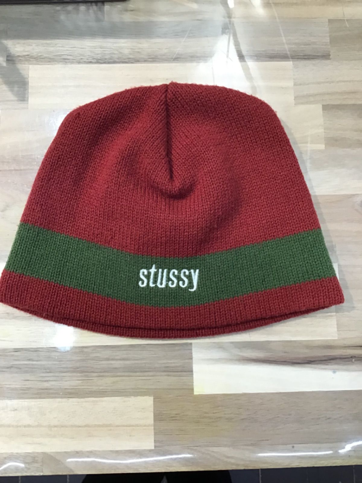 old stussy　ボーダーニット帽　ビーニー stussy ニット帽 ビーニー