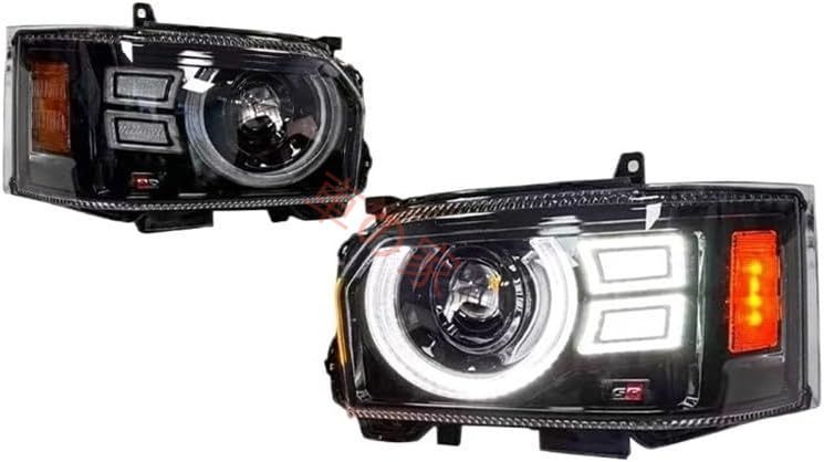 ヘッドランプ照明 トヨタ ハイエース 2005-2018 ヘッドライト DRL ターンシグナル ハイビーム エンジェルアイ プロジェクターレンズ 自動車ヘッドライトアセンブリ 交換用
