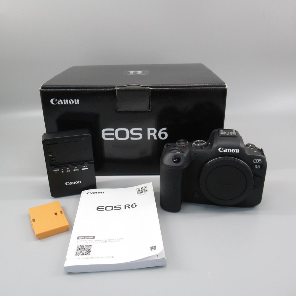 Canon キヤノン EOS R6 ボディ ※通電確認済み 現状品 箱付き ミラー ...