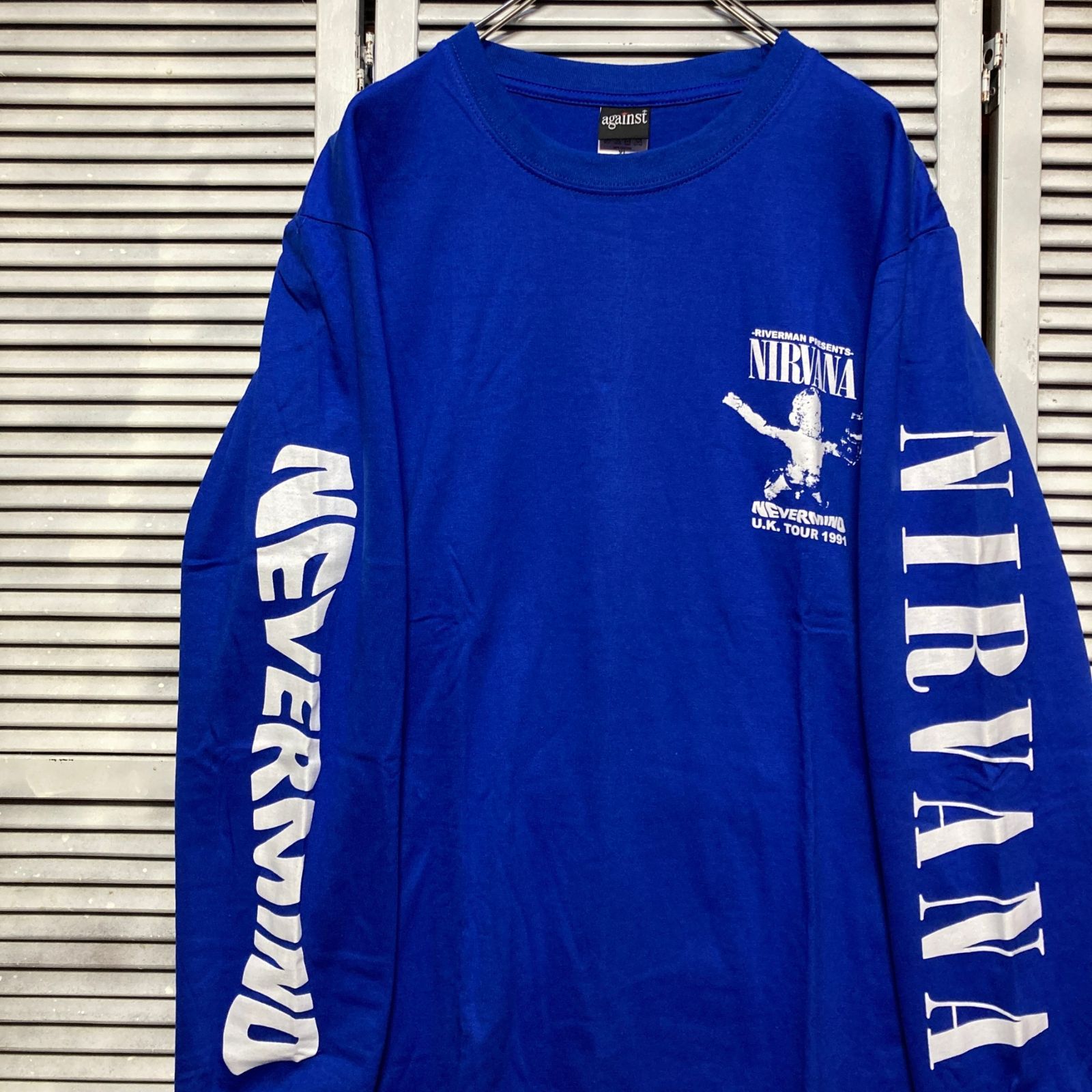 ⭐︎ ニルバーナ NIRVANA 青 赤ちゃん 長袖 Tシャツ ロンT バンド 