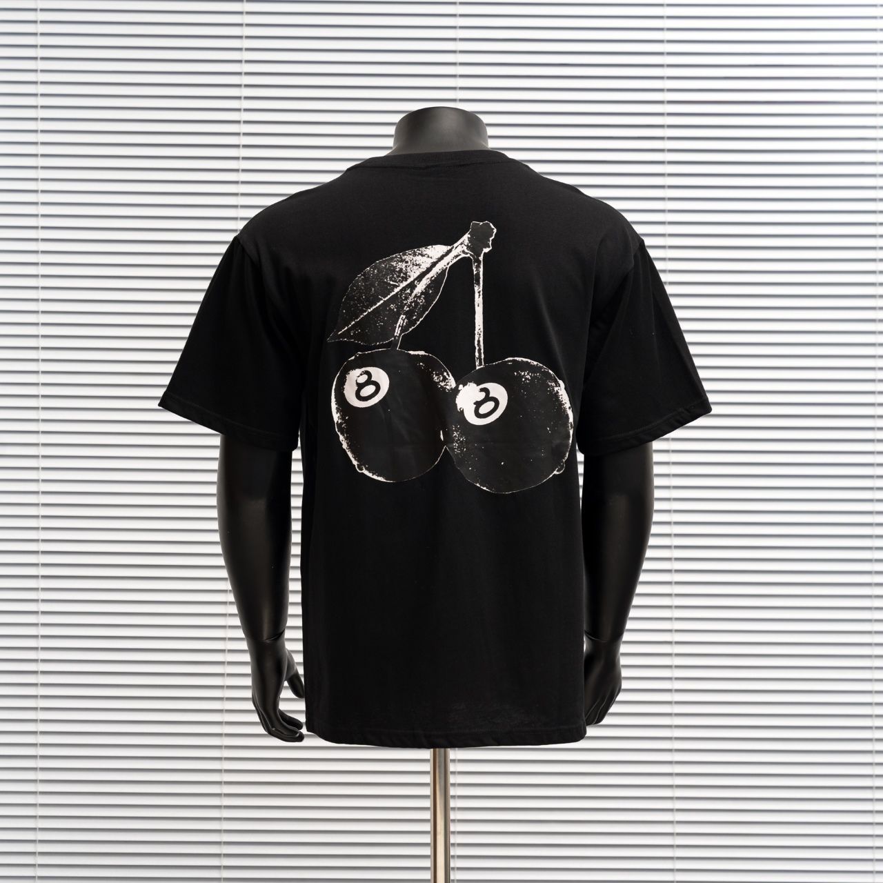 Stussy/Stussy 25 ssチェリーブラックエイトプリントロゴ半袖T