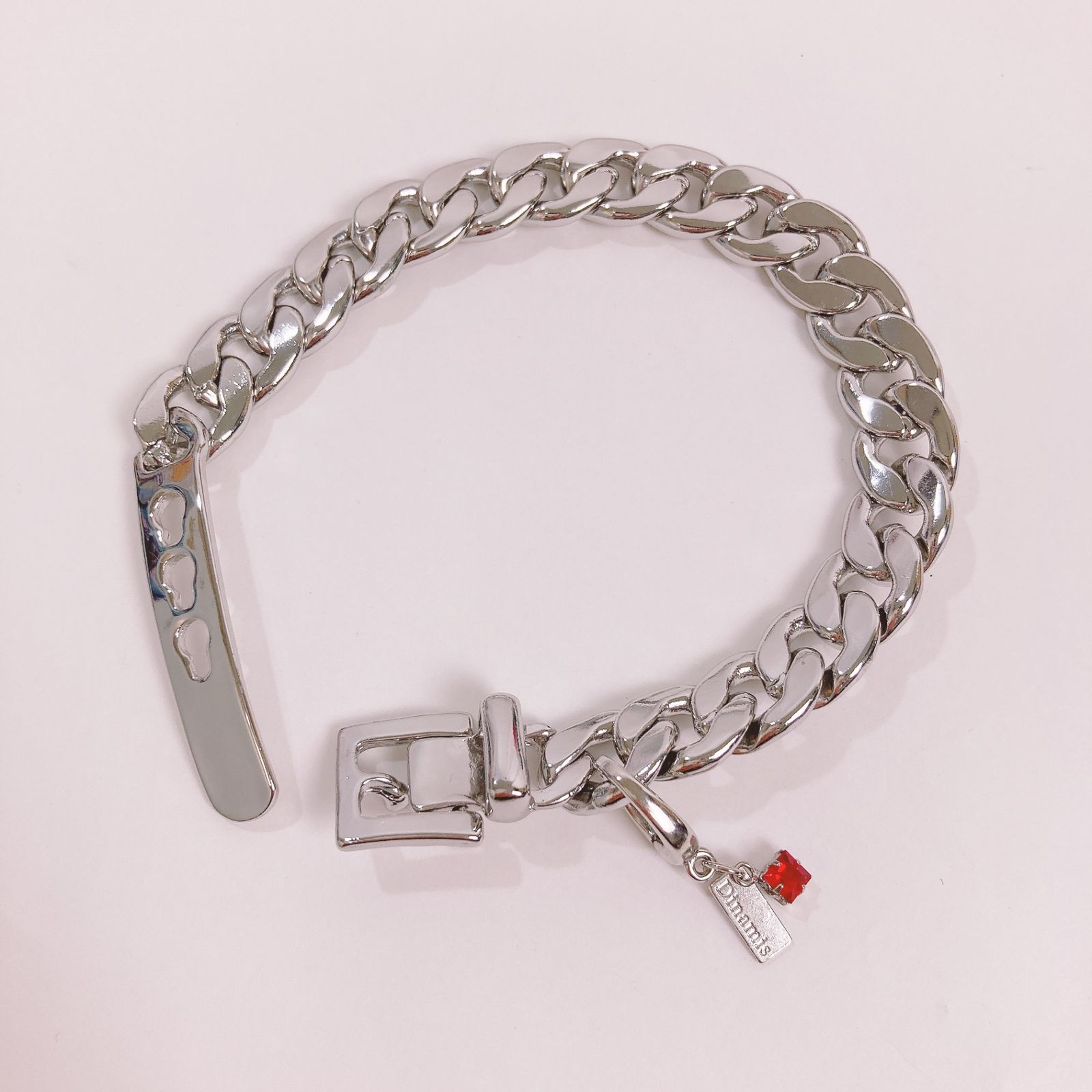 石神のぞみ Buckle チェーンブレスレット Silver Lサイズ