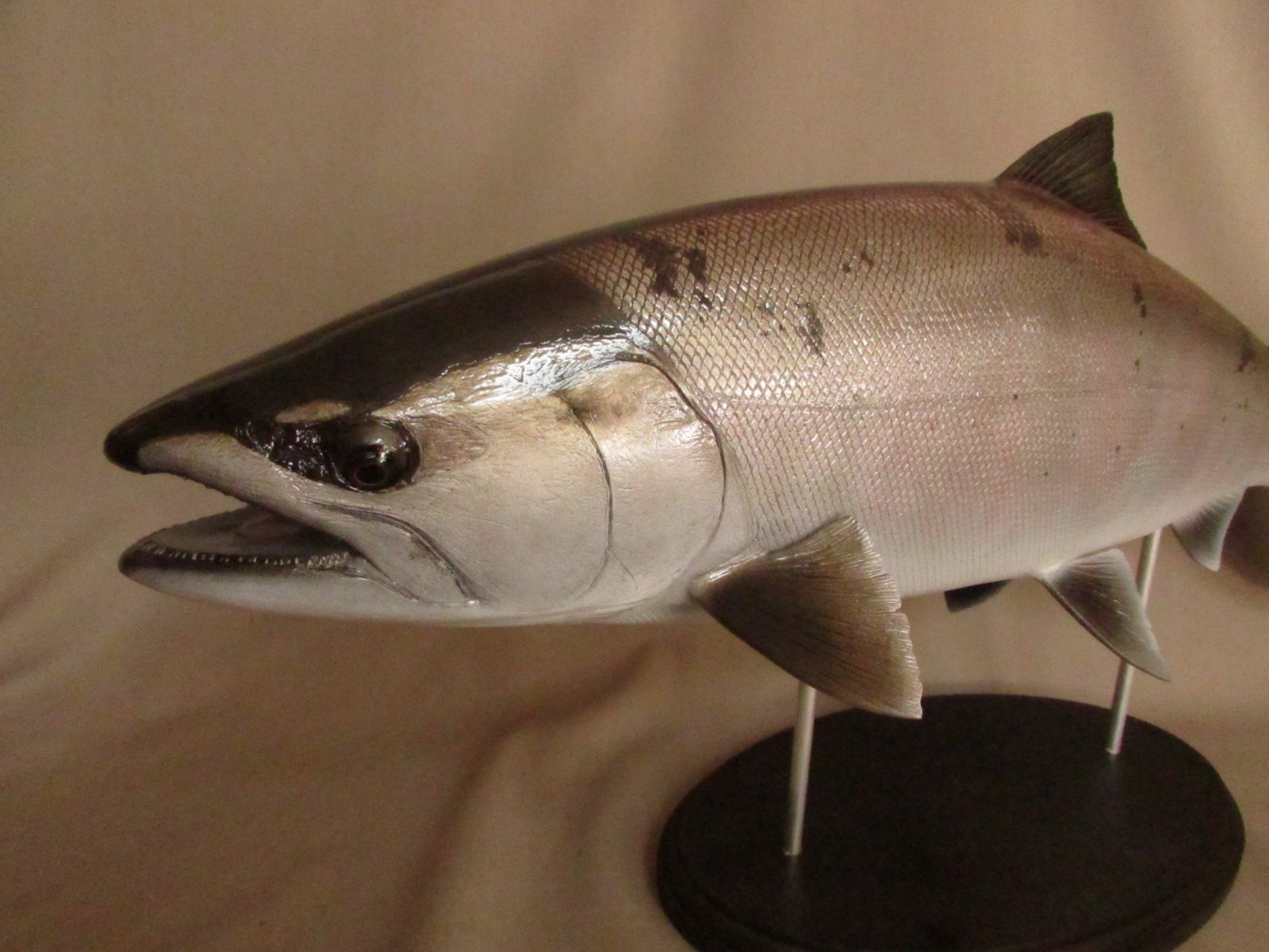 新作商品 ハンドメイド ６４ｃｍサクラマス 桜鱒 釣り フィギュア 魚