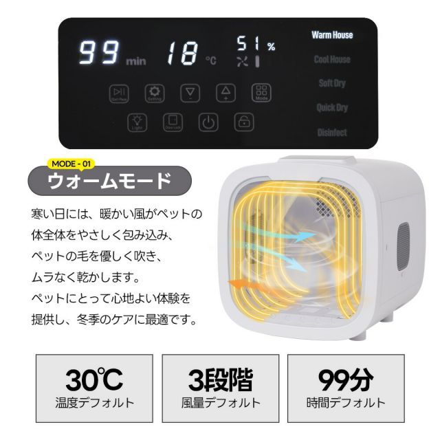 ペット用ドライヤー